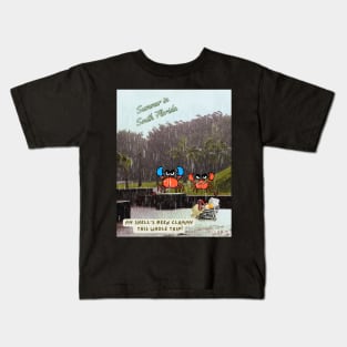 Crabasses Experience Summer Rains in South Florida Kids T-Shirt